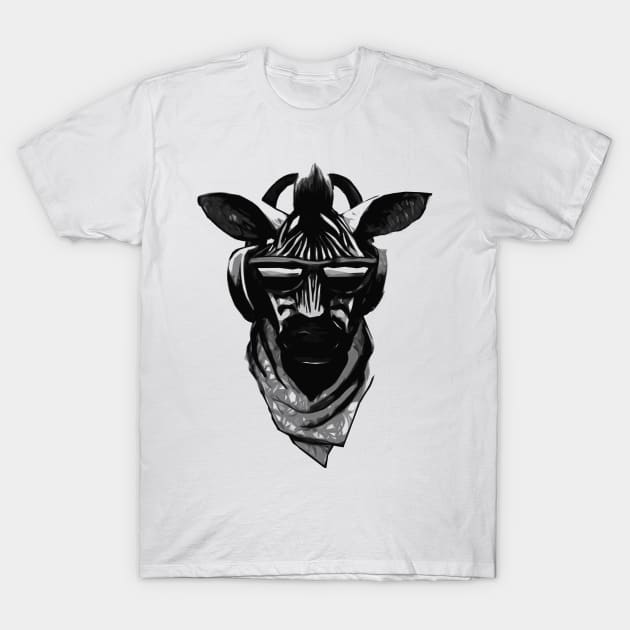 Zebra T-Shirt by sebstadraws